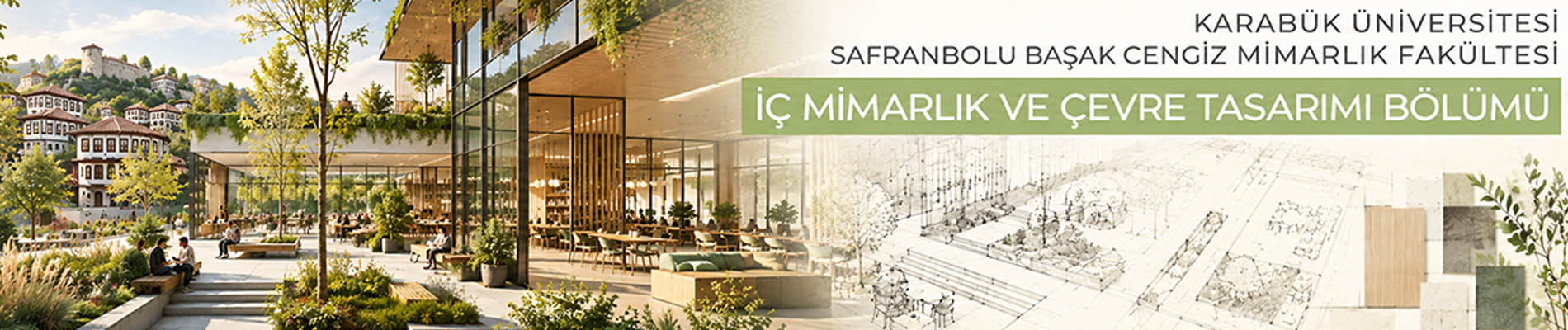 İç mimarlık ve Çevre Tasarımı Bölümü